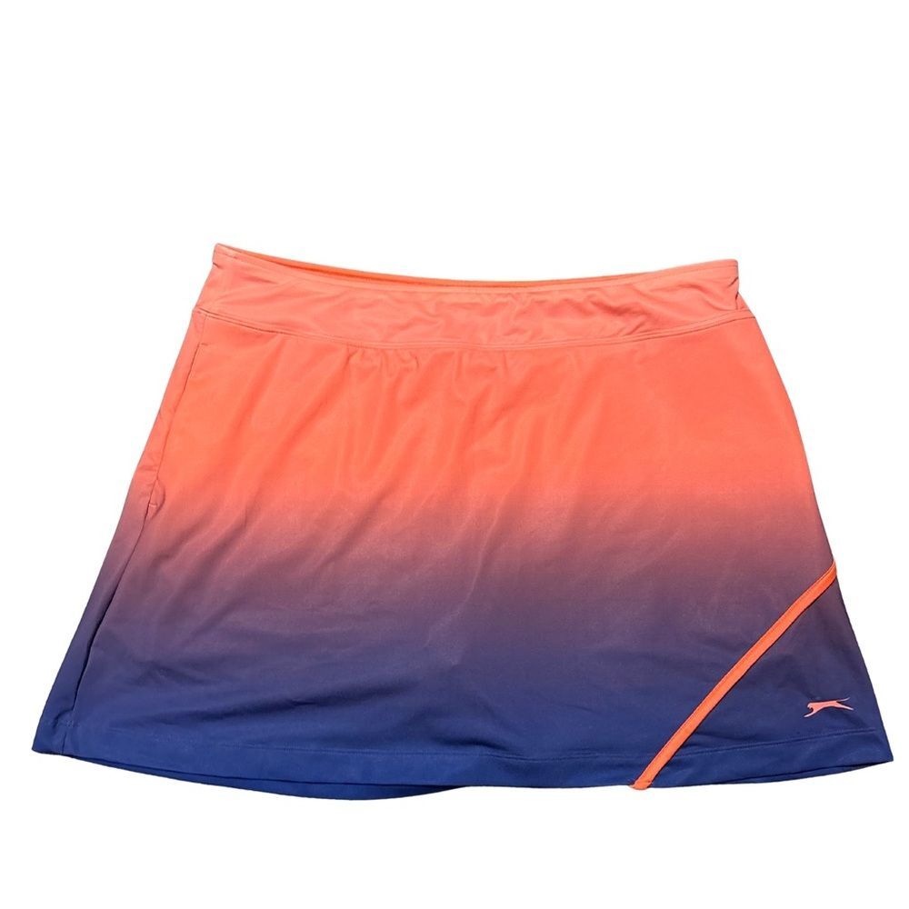 Slazenger Vibrant Orange Ombré  Athletic Golf Skirt/Skort Size Large